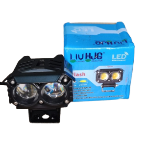 2-Lens LED Fog Lights 20w (RGB) — Dual Beam, 12V, Bike-car-jeep