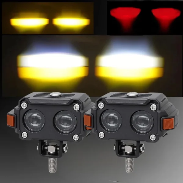 LiuHJG Hazzard series Dual Lens Fog Light 2pcs Universal Fit